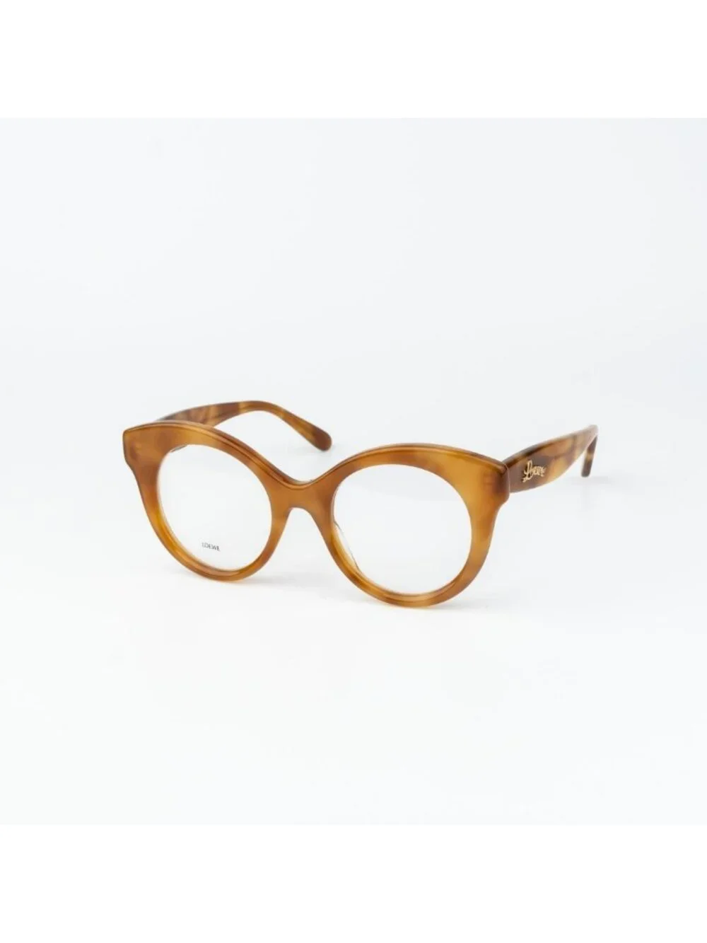 Loewe CURVY Women Eyeglasses Havana Round LW50074I 053 NEW AUTHENTIC